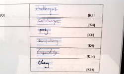 Identifying culprit through their handwriting