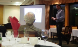 Private Detective Andy Cross talking to Fordingbridge Rotary Club