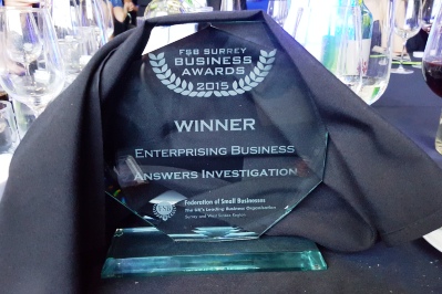 Private Investigator FSB Business Awards